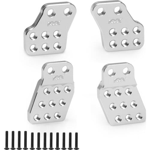 KYX Racing Aluminum Front Rear Suspension Bracket Shock Towers Upgrades Part Accessories for 1/10 RC Crawler Car Axial Capra UTB