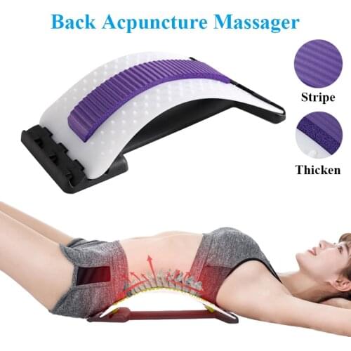 TheShy Back Massager Acupressure Massage Back Exercise Fitness Lumbar Support Stretch Relax Relief Pain Massageador