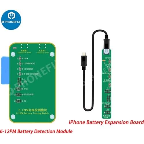 JC PRO1000S Programmer Battery Test Detection Module For iPad iPhone 6-12 Pro Max Calibrate Battery Health Cycle Extension Board