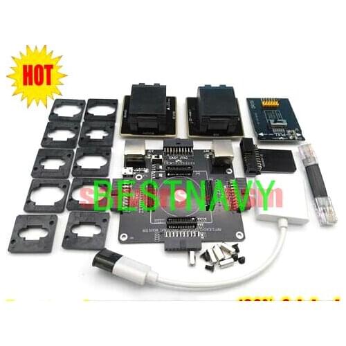 Newest Original E-MATE BOX EMMC doule E-Socket Support BGA100 136 168 153 169 162 186 221 529 254 for Easy jtag plus UFI box Rif
