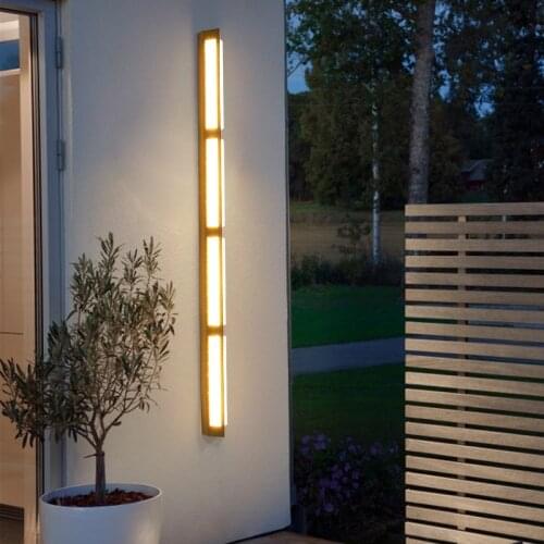 LED Outdoor Wall Light Long Wall Lights Modern Waterproof IP65 villa Porch Garden Wall Lamp Led patio exterior Wall Wall sconces