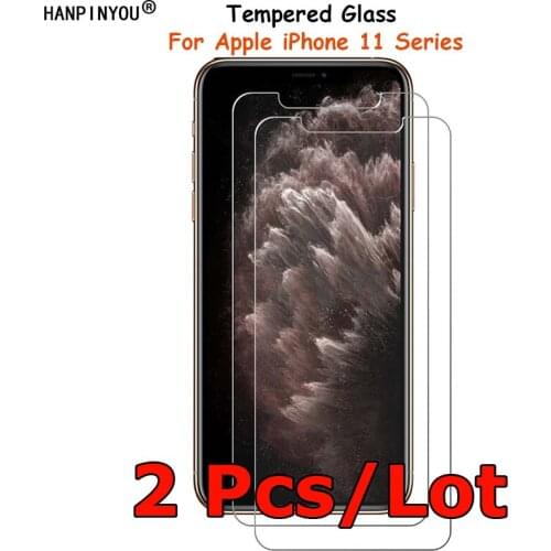 2 Pcs/Lot For Apple iPhone 11 Pro 11Pro Max 8 7 6 6s Plus 5 5s Tempered Glass Screen Protector Protective Film Toughened Guard