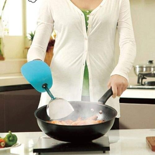 1 PCS Cover of Anti-oil Spilling Turner Kitchen Cooking Oil Splash Spatula Gloves Protect Hands Cooking Helper Kitchen Gadgets