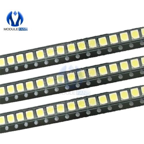 100PCS POWER TOP SMD SMT White PLCC-2 3528 1210 Super Bright Light LED