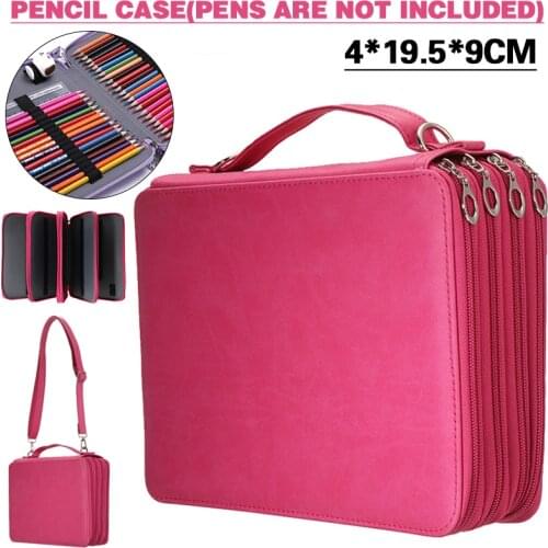 184 Slots Foldable Pencil Bag Large Capacity Pencil Case Storage Bag Colored Organizer For School Stationery Art Supplies
