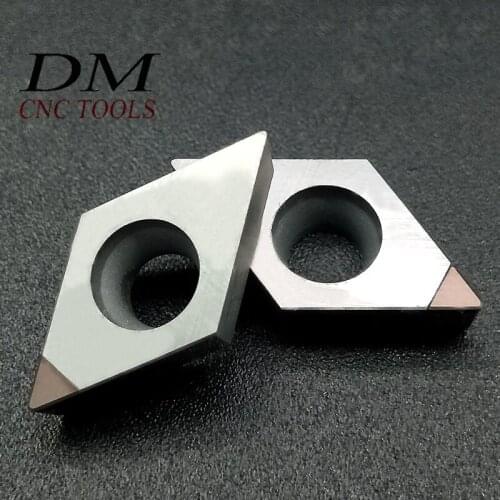 2pcs DCGT11T304 CBN DCMT32.51 cubic boron nitride turning inserts Quenching/superhard material processing