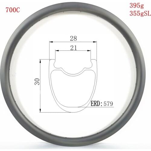 355g Super Light Carbon Road Rims 28mm width 30mm Depth Clincher Rim Tubeless Disc ultralight Rim 700C Rim Customsized Available