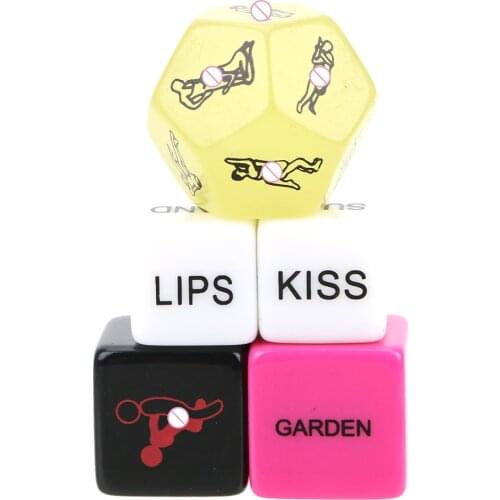 Sex Posture Erotic Toys Humour Gambling Novelty Sex Dice Fun Adult Erotic Love Adult Games 5 pcs Sex Toys for Couple 12 Sides