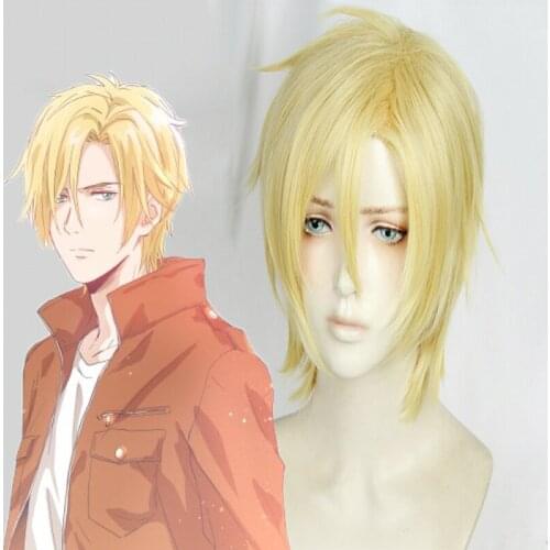 Anime Banana Fish Cosplay Wigs Aslan Jade Callenreese Cosplay Wig Heat Resistant Synthetic Wig Hair Halloween Carnival Party Wig