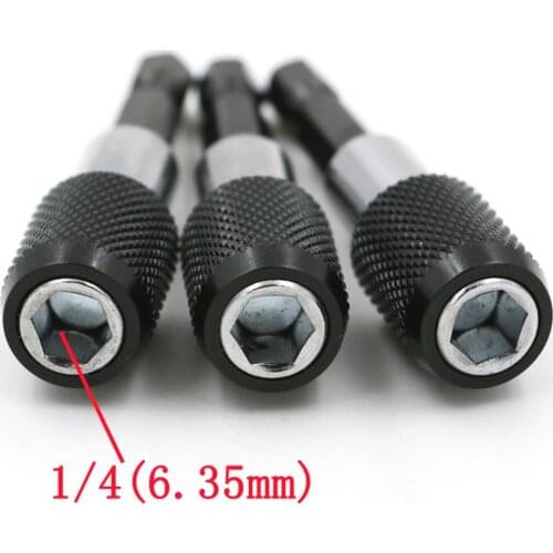 Hardware Fast Self-locking Connecting Rod Extension Rod Electric Screwdriver Six Horn Handle 6.35mm Power Tools Accessories