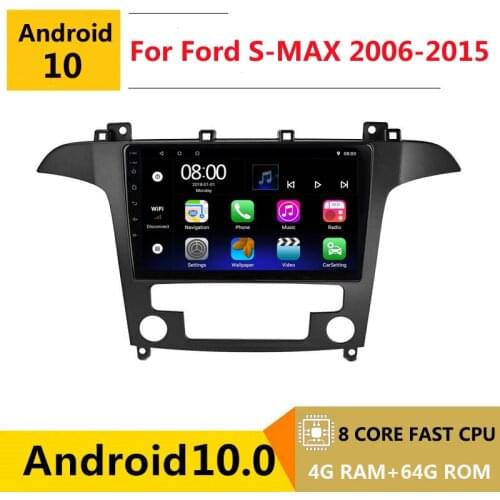 2 din 8 core android 10 car radio auto stereo for Ford S-MAX S MAX 1 2006 2007 2008 -2015 navigation GPS DVD Multimedia Player