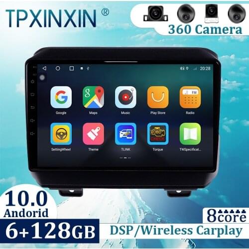 6+128GB For Jeep Wrangler 2018 2019 Android 10 Carplay Radio Player Car GPS Navigation Head Unit Car Radio with Screen