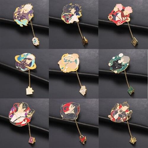 Japanese Anime Jujutsu Kaisen Brooch Badge Gojo Satoru Ryomen Sukuna Enamel Pins Cosplay Metal Manga Man Woman Gift for Friend