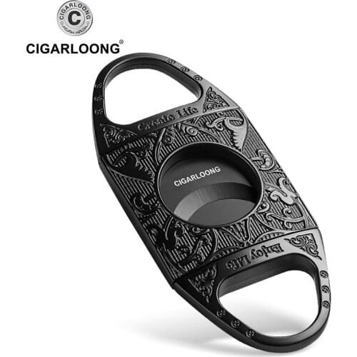 CIGARLOONG New Arrival Stainless Steel Cigar Cutter Simple Design Cutter for Cigar with Gift Package CC-B1001