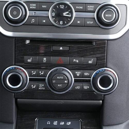 For Land Rover Discovery 4 2012-2016 Console Control Button Frame Panel Trim Dark Ash ABS Chrome