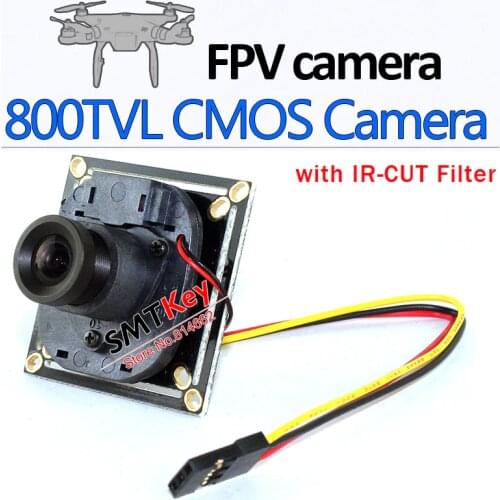 HD 800TVL FPV Camera with IR-Cut Filter Mini Aerial Camera Board Camera with Cable Connection to Plane Security Camera
