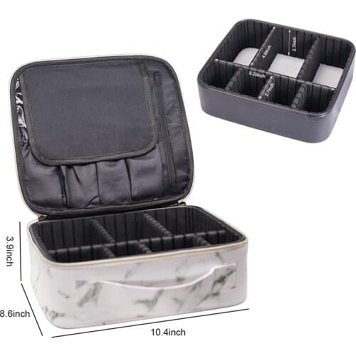Makeup Bags and Cases Portable Marbling Travel Cosmetic Bags Large Makeup Organizer Zipper Storage Handbag Toiletry Cosmetic Bag