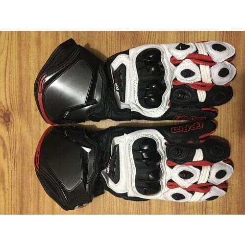 Alpine Motorcycle Leather Gloves Long Gloves Pro Motorbike Moto GP Racing Gloves