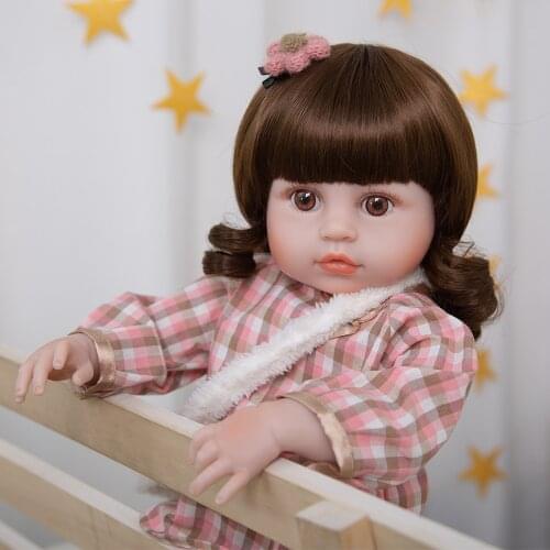 KEIUMI 19 Inch Reborn Baby Dolls Silicone Full Body Many Accessories Look Lifelike Bebe Reborn For Kid Childrens Day Gift