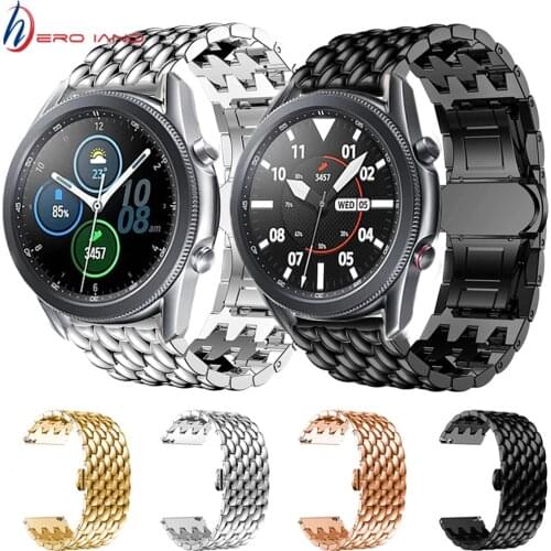Metal Strap For Samsung Galaxy Watch 3 45mm Stainless Steel Band Bracelet For Galaxy Watch 46mm Gear S3 Classic Accessories 22mm