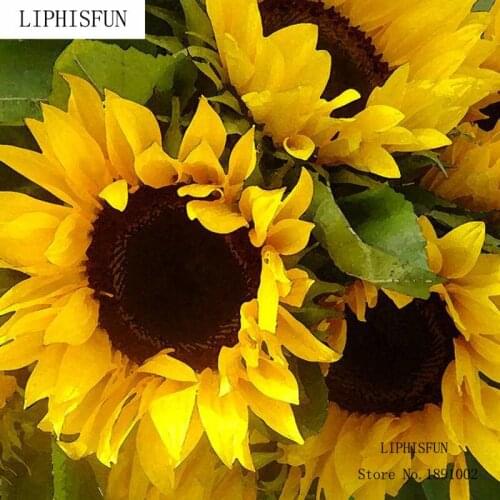 New Arrival Full Square Diamond Embroidery Beads Sunflower Floral Flower Diamond Painting Cross Stitch Sets Unfinish Painting