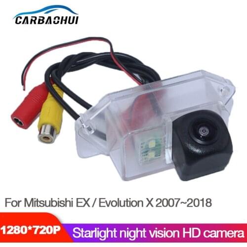 New !Car Starlight Night Vision Rear View Reverse Backup Camera For Mitsubishi EX / Evolution X 2007~2018 high quality hd ccd