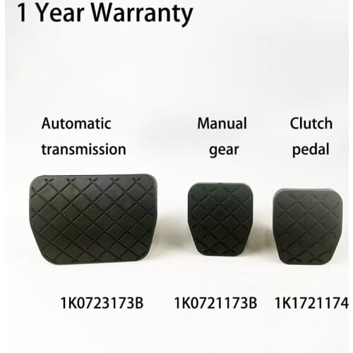 Brake pedal anti-slip pad Clutch pedal anti-slip pad 1K1721174 1K0721173B 1K0723173B for VW Audi SEAT SKODA All models