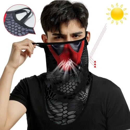 Paisley Bandana Earloop Facemask Balaclava Neck Buff Scarf Skull Headband Hiking Camping Face Shield Sport Snood Masque Men Army