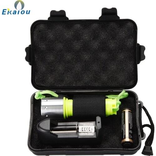 Hot Sale LED Diving Flashlights XM-L T6 Waterproof Underwater Diving Flashlight Torch Lamp light