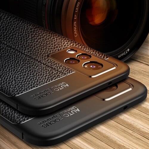 KEYSION Shockproof Case For VIVO V21 5G V20 Pro V20 SE leather texture soft silicone Phone back cove for VIVO X60 X60 Pro + Plus