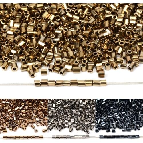 Good Quality 2MM Glass Beads Edge-plated Metal Beads for Jewelry Making Diy Handmade Bijoux Czech Charm Bracelet Necklace