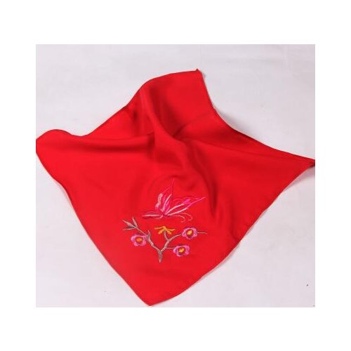 Wedding gifts, silk embroidery, embroidery, wedding, scarlet flowers, ladies handkerchiefs