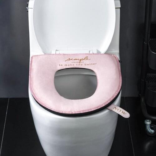 Winter Thick Toilet Seat Covers Mat Soft Washable WC Home Decor Closestool Mat Seat Case Toilet Lid Cover Bathroom Accessories