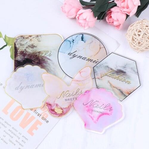 1Pcs Natural Resin Agate Nail Color Mixing Palette Gel Nail Polish Drawing Holder Shelf Color Paint Palette DIY Nail Art Display