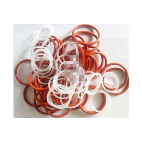 100pcs outer diameter 16/17/18/19/20/21/22/23/24x2.4mm silicone O-ring high temperature resistant and non-toxic seal