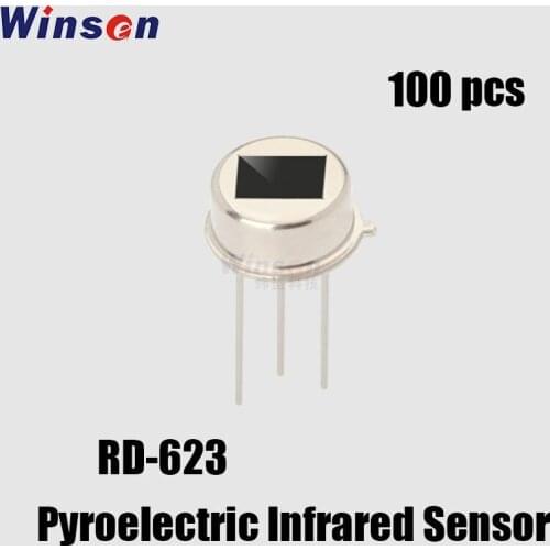 100PCS RD-624/623 Pyroelectric Infrared Sensor High Transmittance Good Selectivity Filter Used In Safety Device Burglar Alarm
