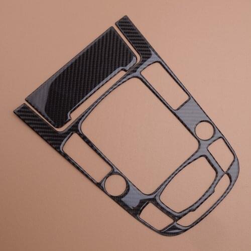 2pcs Car Carbon Fiber Center Console Gear Shift Panel Trim Cover Sticker Fit for Audi A4L A5 Q5 2009-2012 2013 2014 2015 2016
