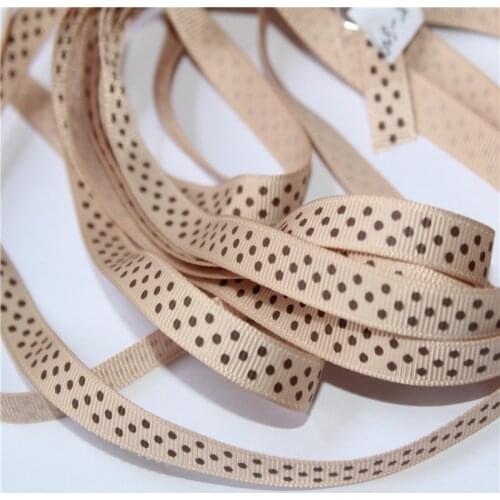 3/8'' 9mm Dots grosgrain Ribbon Dotty spot gift Hair Ribbons Accessories DP09-580