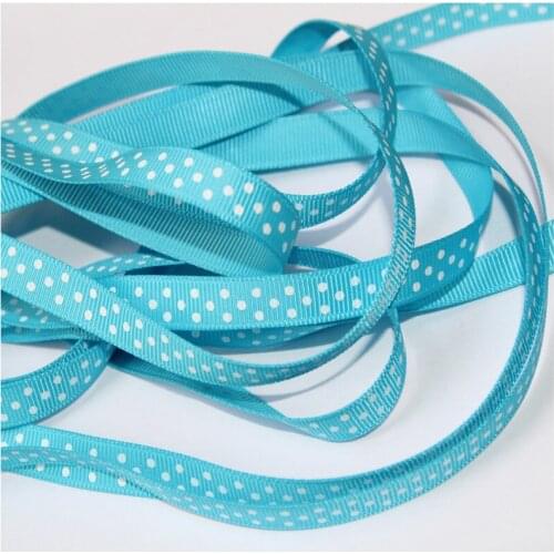 3/8'' 9mm Dots grosgrain Ribbon Dotty spot gift Hair Ribbons Accessories DP09-580