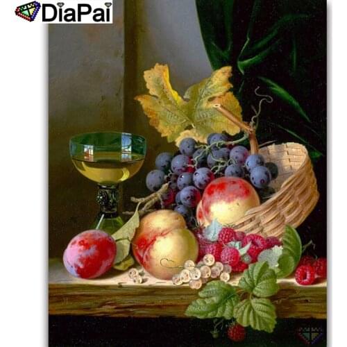 DIAPAI 5D DIY Diamond Painting "Fruit landscape" Full Drill Resin Diamond Embroidery Cross Stitch Home Decor A25698