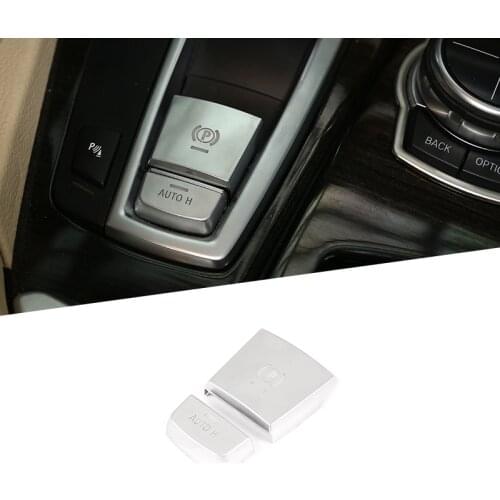 Car Electronic Handbrake Decorative Stickers ABS Chrome For BMW F10 F07 F25 F26 F15 F16 5 Series GT X3/X4/X5/X6 Car Accessories