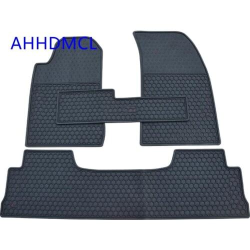 Car Rubber Mats Floor Mats Anti Slip Mat Carpet Feet Pads Custom Fit For Isuzu MU-X 7 Seats 2015 2016 2017 Left Hand Drive