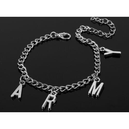 Yiustar Fashion Korean KPOP Bangtnn Boys Jin SUGA j-hope Jimin Bracelets Bangles ARMY Charm Bracelet Women Men Love Yourself