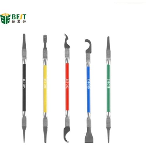 BEST-70A CPU pry knife disassembly mobile phone repair motherboard chip spatula glue removal tool hook knife scraper
