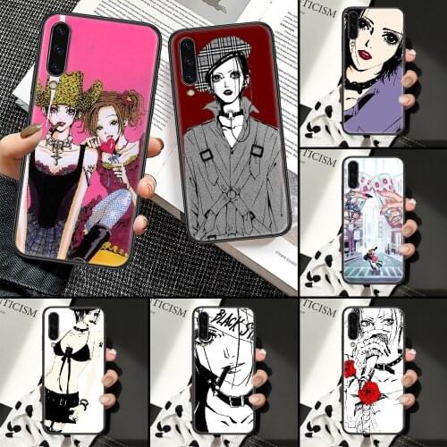 NaNa osaki Anime Phone Case For Samsung Galaxy A10 A12 A20E A21S A30 A32 A40 A50 A51 A52 A70 A71 A72 A5 A6 A7 2018 black luxury