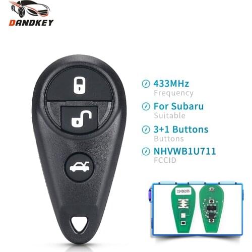 Dandkey For Subaru Forester Impreza Legacy Outback Tribeca Impreza WRX 1999-2009 Remote Car Key 433MHz FSK Fob NHVWB1U711