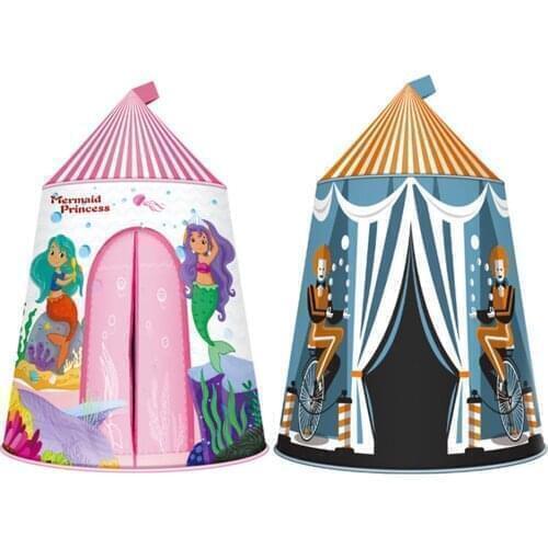 Kids Play Tent Portable Foldable Tipi Prince Folding Tent Children Boy Play House Kids Gifts Outdoor Toy Tents Castle