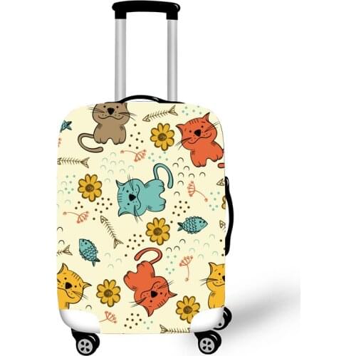 Elastic Luggage Protective Cover Case For Suitcase Protective Cover Trolley Cases Covers 3DTravel Accessories Cat Pattern T10001
