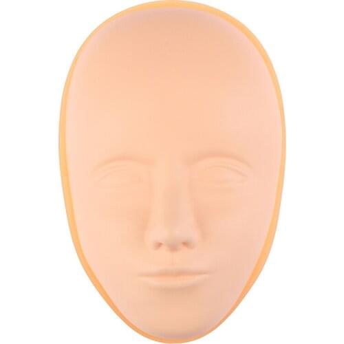 5D Facial Tattoo Training Head Silicone Practice Permanent Makeup Lip Eyebrow Tattoo Skin Mannequin Doll Face Head