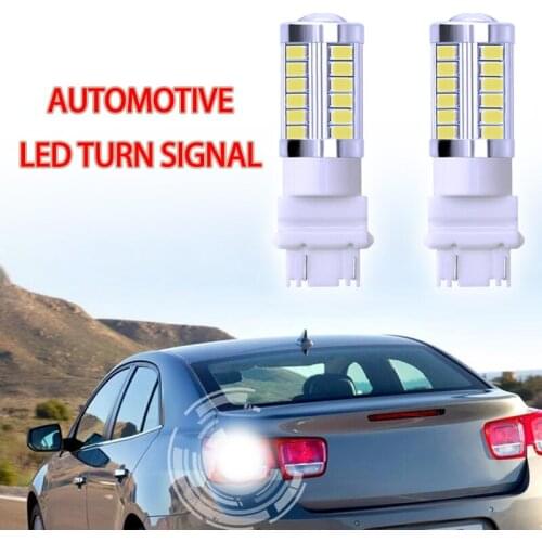 2pcs New Auto 33SMD 6000K White Back Up Reverse LED Width Indicator Lights Bulbs Turn Signal Light Fog Lamps Car Accessories